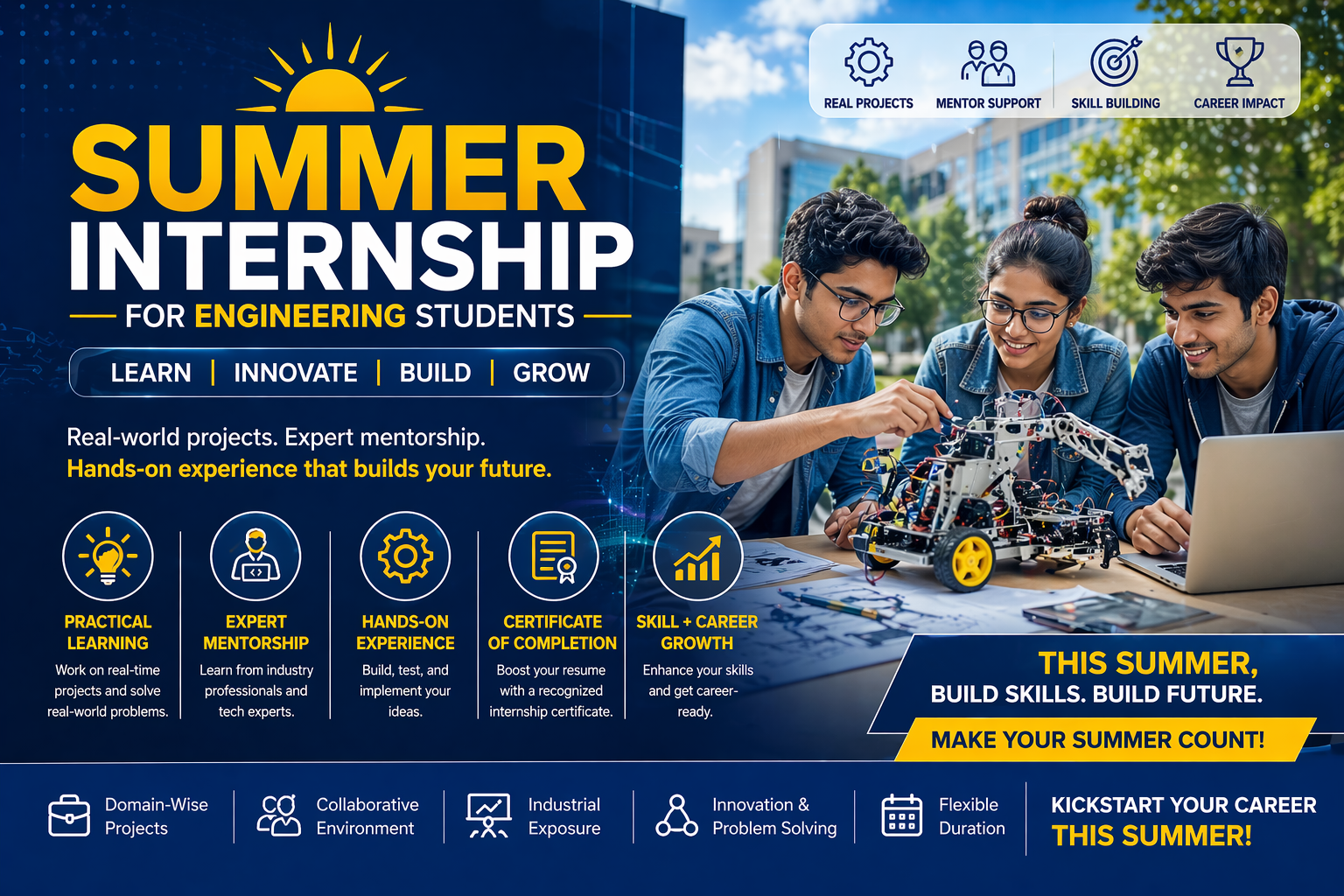 Summer internship for engineering students
