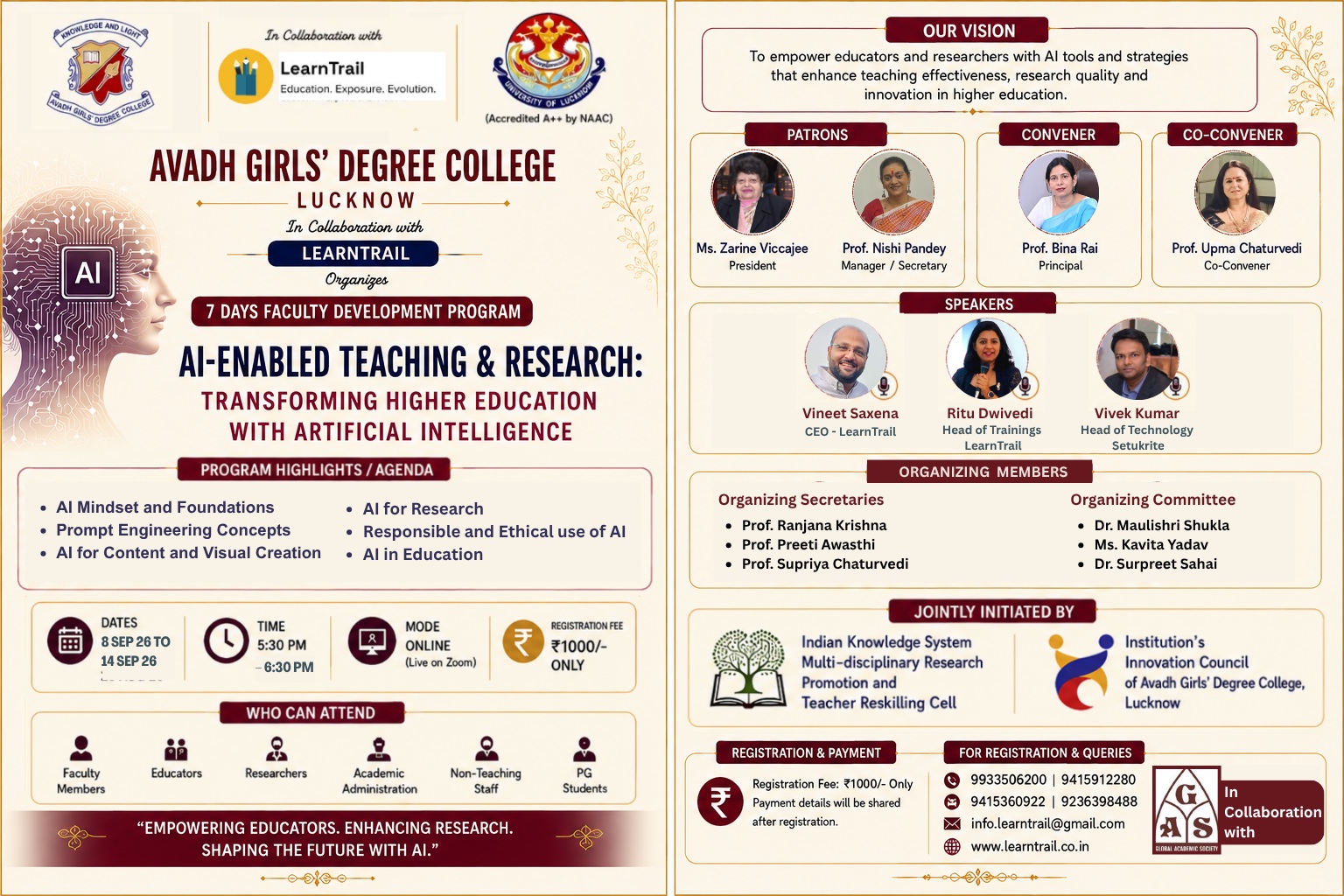 AI-ENABLED TEACHING & RESEARCH: TRANSFORMING HIGHER EDUCATION WITH ARTIFICIAL INTELLIGENCE